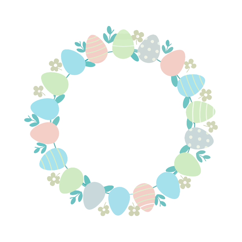 12 Sets Easter Wreath Decorations DIY Foam Easter Wreath Signs